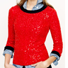 SCATTERED SEQUIN SWEATER