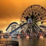 Clouds of smoke appear over Disneyland California Adventure