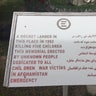 Sign at EMERGENCY in Kabul