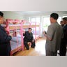 North Korean leader Kim Jong-Un visits the remodeled Mangyongdae children's camp