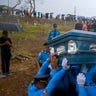 A funeral was held for Puerto Rican police officer Luis Angel Gonzalez Lorenzo, who was killed during Hurricane Maria after he tried to cross a river by car.