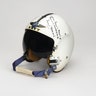 Us Navy flight helmet signed by Lovell and Bean