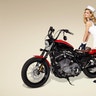 Marisa Miller and Harley-Davidson