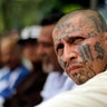 Carlos Tiberio Ramirez, one of the leaders of the Mara Salvatrucha (MS-13) gang in San Salvador, El Salvador