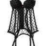 L' Agent by Agent Provocateur Rosalyn Flocked Tulle Basque