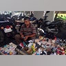 Man selling goods on the streets of Tehran