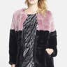 GLAMOROUS Two Tone Faux Fur Coat