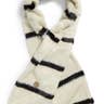Maison Scotch Stripe Faux Fur Scarf