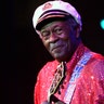 Chuck Berry performs at The Domino Effect, a tribute concert to New Orleans rock and roll musician Fats Domino, at the New Orleans Arena in New Orleans on May 30, 2009. 