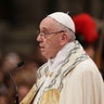 Pope Francis celebrates a new year's eve vespers Mass in St. Peter's Basilica at the Vatican