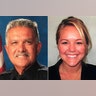 Palm Springs, California, officers José Gilbert Vega (left), 63, and Lesley Zerebny, 27, were shot and killed while responding to a domestic disturbance. The suspect, an admitted gang member named John Felix who was wearing body armor, was talking to the officers through a metal grate when he opened fire on them with an assault rifle loaded with hollow point bullets. A third officer was injured in the firefight. Felix was taken into custody by members of the Riverside County Sheriff's Office SWAT team.