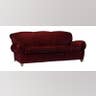 8. Manhattan Sofa, Leather Berry Red