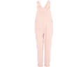 Pastel pink overalls