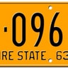 New York “Empire State” Orange Plate (1962-63):