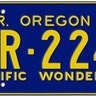 Oregon Pacific Wonderland Blue Plate (1960-64):