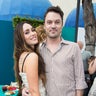Cast member Megan Fox poses with her husband Brian Austin Green at a block party following the premiere of 