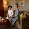 Sitting with Mary Chee, the wife of the President of Singapore Tony Tan
