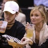 Singer Justin Timberlake (L) and his girlfriend, actress Cameron Diaz, watch
the Los Angeles Lakers defeat the Dallas Mavericks 109-93 in their season
opening NBA game in Los Angeles, October 28, 2003. REUTERS/Lucy Nicholson
PP03100131   PP05050057            Pictures of the month October 2003
  LN - RTRQ5ZY