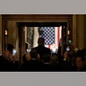 President Trump enters the two chambers to addresses the joint session of Congress.
