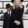 Madonna and her son, David Ritchie, at the 2014 Grammy Awards.