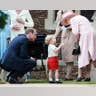 Prince George Chatting with Grandmother Queen Elizabeth