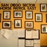 Pictures of horses hang on a wall at the U.S. border patrol station in Boulevard, California.