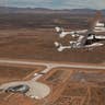 VSS Enterprise flies over Runway Dedication at Spaceport America