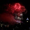 Fireworks explode over Edinburgh Castle during the Hogmanay celebrations in Edinburgh, Scotland, January 1, 2017. 