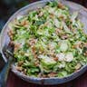 Shredded Brussel Sprouts Salad With Walnuts