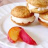 Snickerdoodle and Peach Frozen Yogurt Sandwich