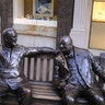 Two of the 20th century’s greatest leaders sit on a bench in London. What could go wrong? Franklin Delano Roosevelt and Sir Winston Churchill may have helped guide the Allies to victory in World War II and beat down a fascist advance on the Free World, but neither was without controversy. Churchill was a sharp-tongued and hard drinking figure, who despite fighting the Nazis harbored his own prejudices toward Jews, Muslims and non-white folk. Oh yeah, he is also responsible for giving the okay to Allied bombing missions on German cities that kids thousands of civilians. And don’t think the polio-stricken architect of the New Deal is going to get off easy. Sure he helped bring the United States out of the Great Depression and is generally considered an advocate for civil rights, but FDR also denied a boatful of Jews escaping Europe from entering the U.S., incarcerated thousands of Japanese-Americans on the West Coast and opposed anti-lynching legislation. If that’s not enough, both Churchill and Roosevelt buddied up with Soviet leader Josef Stalin during World War II, a guy responsible for killing at least 20 million people!