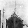 February 1912: The ill-fated White Star liner, the 'Titanic' at Harland and Wolff's shipyard, Belfast. (Photo by Topical Press Agency/Getty Images)