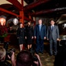 President Trump and first lady Melania Trump, with Japanese Prime Minister Shinzo Abe, and his wife Akie Abe.