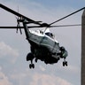 Marine One, with President Donald Trump aboard, lifts off from the South Lawn of the White House, Aug. 3, in Washington. 