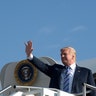 President Donald Trump arrives to speaks at Big Sandy Superstore Arena in Huntington, W.Va., Aug. 3. 