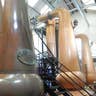 The copper stills at the Tobermory Distillery on the Isle of Mull