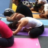 yoga stretch closeup NYC