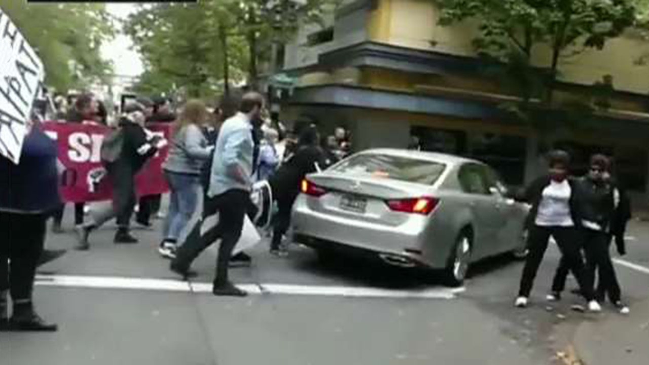 Image result for Portland Antifa protesters caught on video bullying elderly motorist, woman in wheelchair
