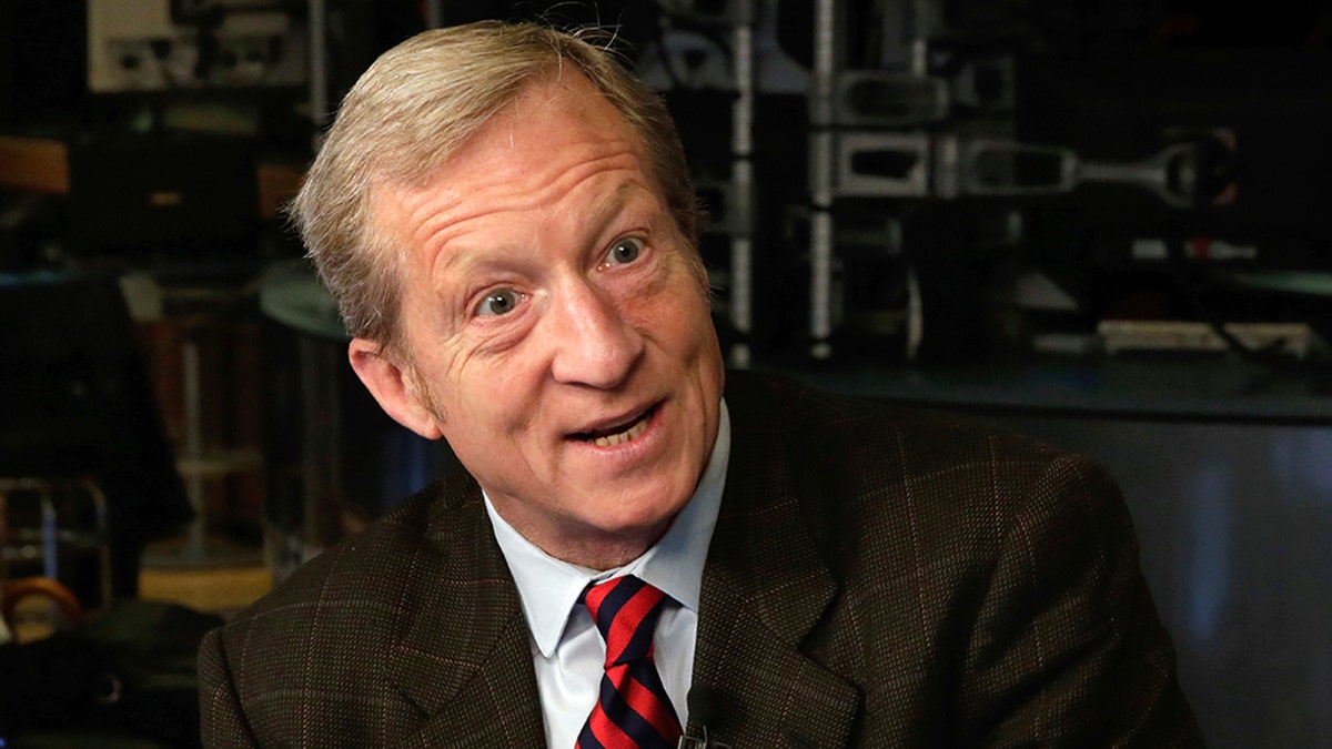 Tom Steyer, seen here, said: "If you look across the political scene, what you see is routine, systematic lawlessness. ... We see it in a president who has been breaking the law systematically."
