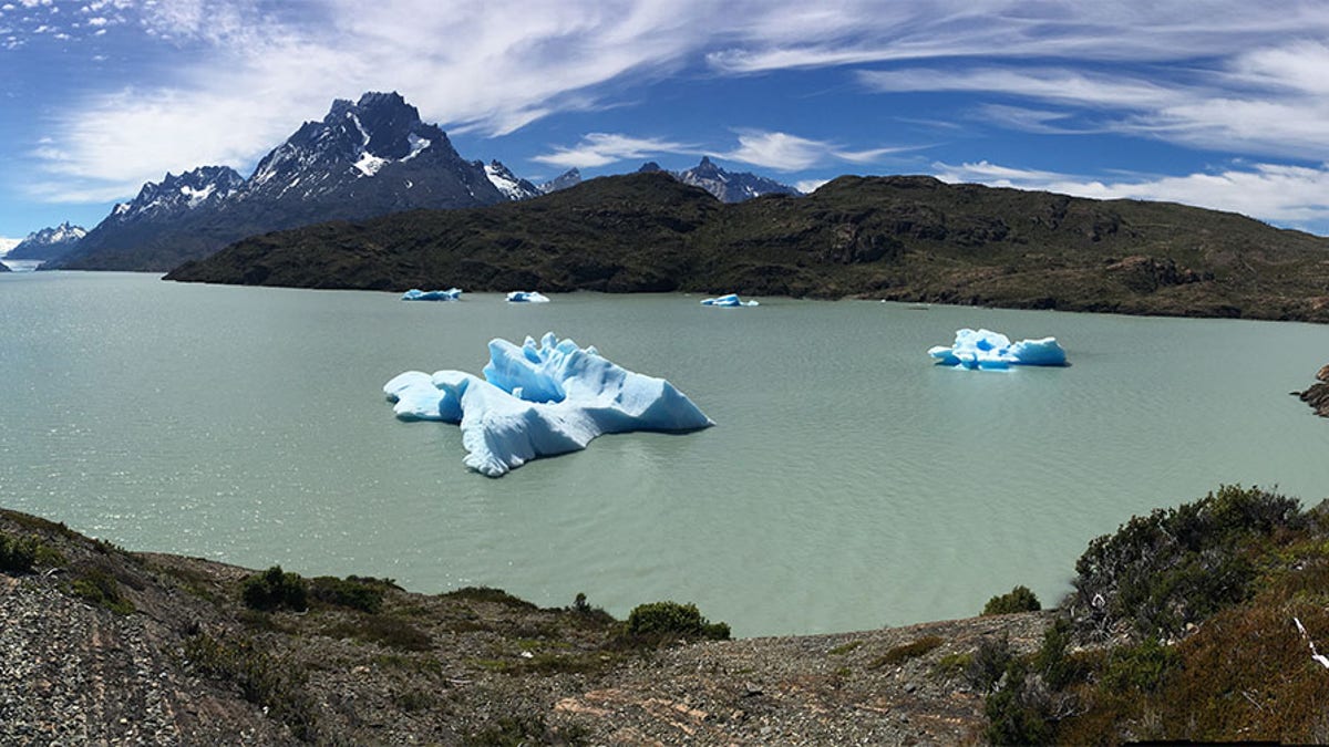 Melting ice in Patagonia.