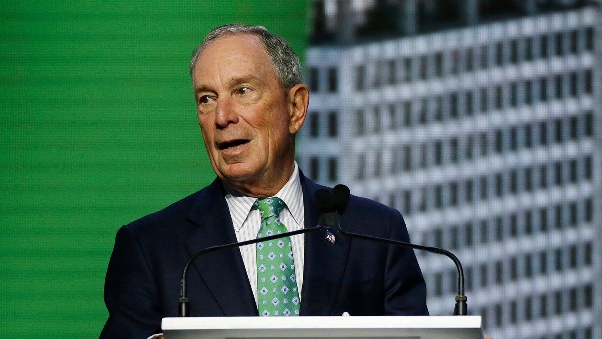 Bloomberg speaks during the plenary session of the Global Action Climate Summit in San Francisco