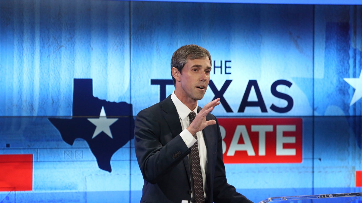 Rep. Beto O'Rourke, a Democrat, is challenging incumbent Republican Sen. Ted Cruz in Texas.