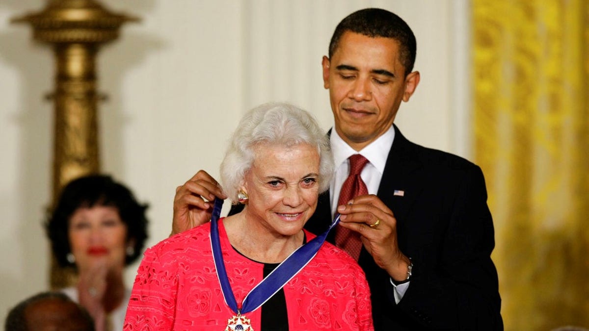 Obama and Sandra Day O'Connor