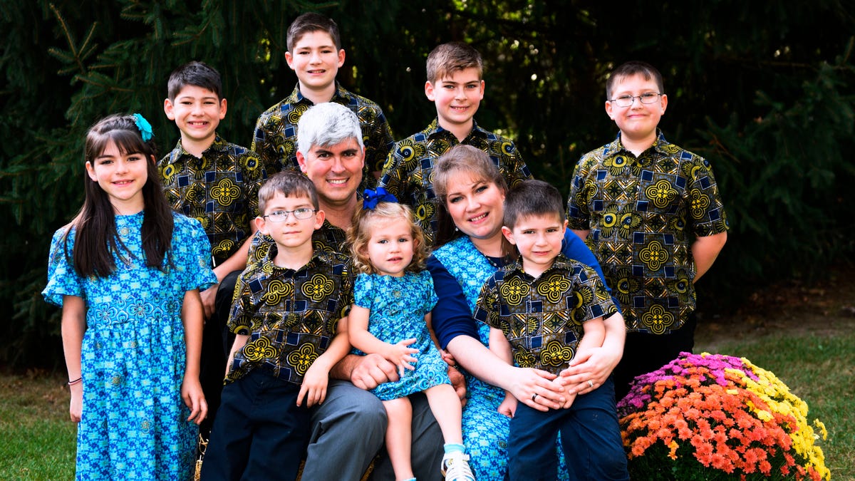 This undated photo provided by Don Williams shows Charles Wesco, his wife Stephanie and their children. (Don Williams via AP)