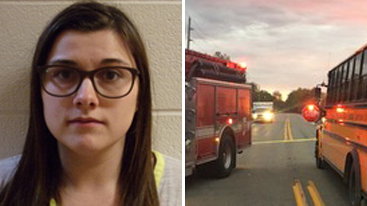 Three children were struck by a vehicle and killed at an Indiana school bus stop on Tuesday, and the suspected driver, Alyssa L. Shepherd, was arrested, state police said.