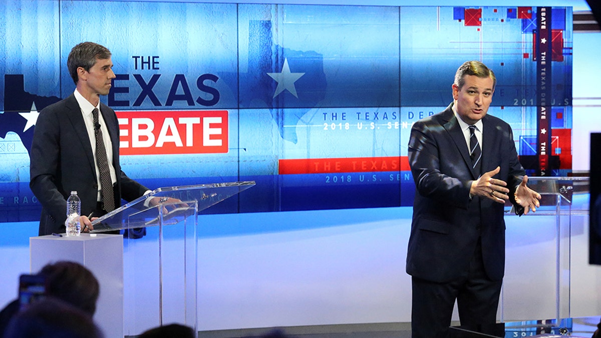 Beto & Ted Cruz during the Texas Debate