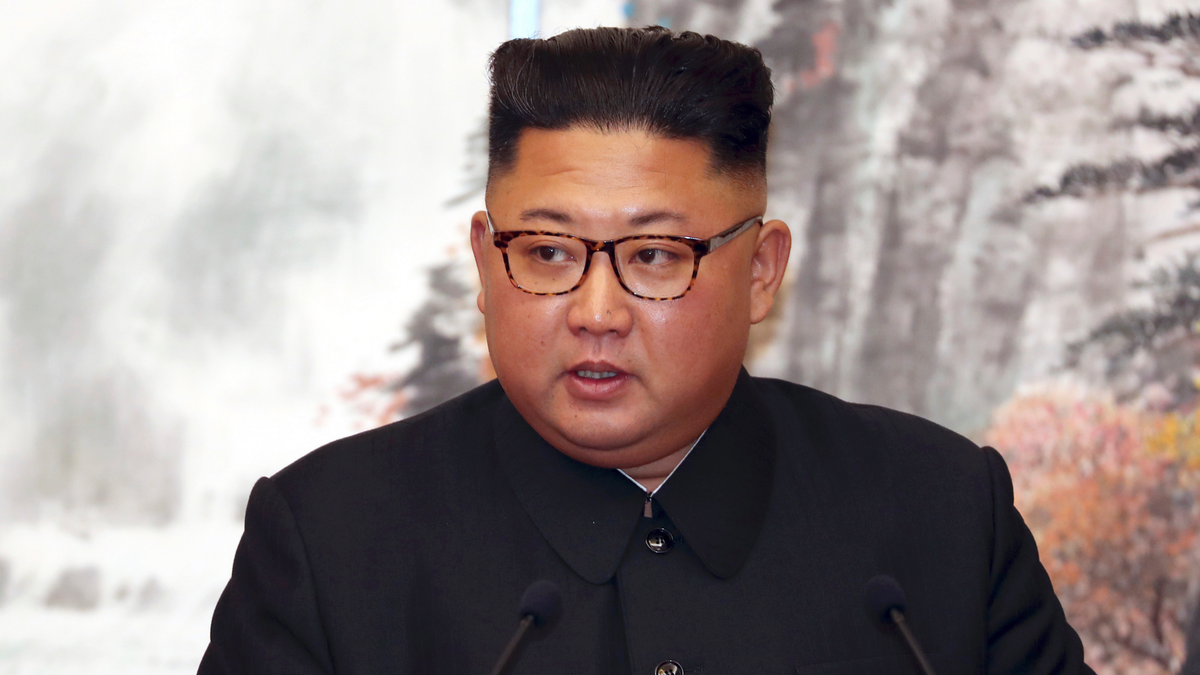 FILE - In this Sept. 19, 2018, file photo, North Korean leader Kim Jong Un speaks during a joint press conference with South Korean President Moon Jae-in at the Paekhwawon State Guesthouse in Pyongyang, North Korea. (Pyongyang Press Corps Pool via AP, File)