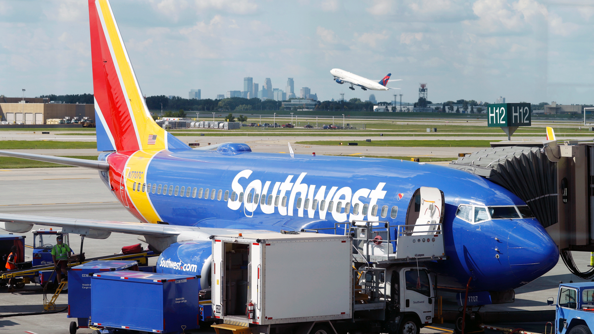 FILE: A Southwest Airlines Boeing 737prepares  for departure to Denver from Minneapolis International Airport. (AP)