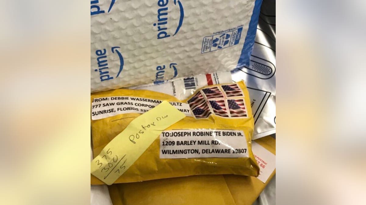 Delaware police discovered a package addressed to former Vice President Joe Biden that were similar to the ones sent to prominent Democrats on Wednesday.