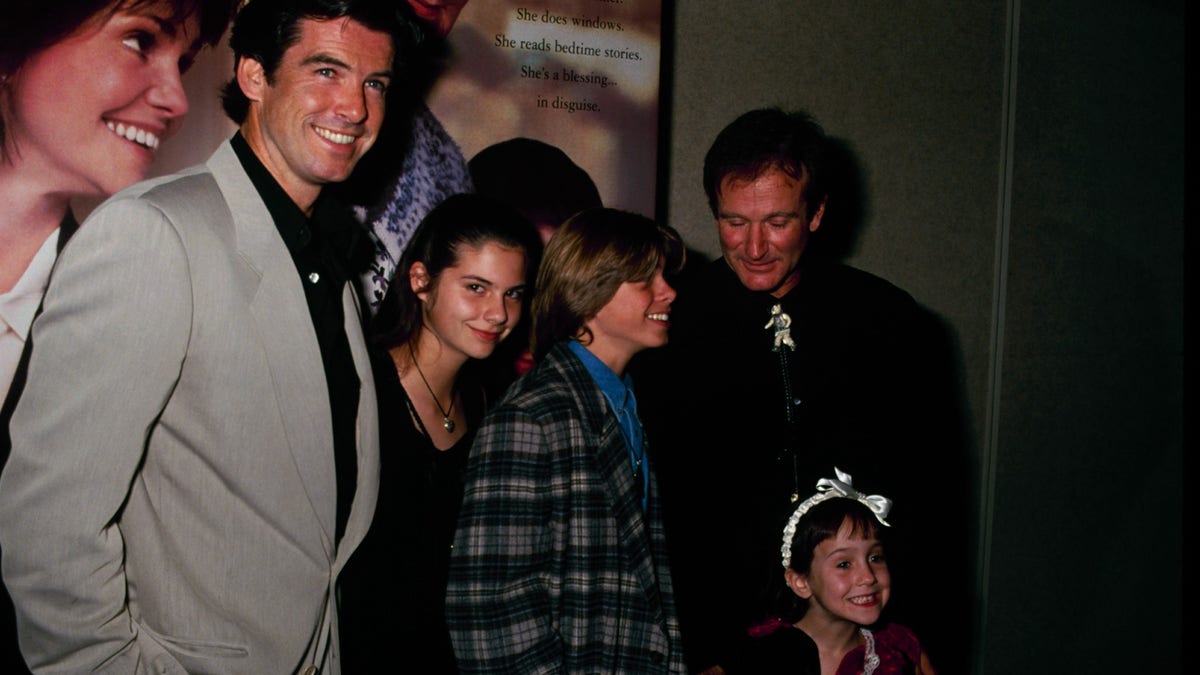 Pierce Brosnan reunited with some of his "Mrs. Doubtfire" co-stars 25 years after the film was released.